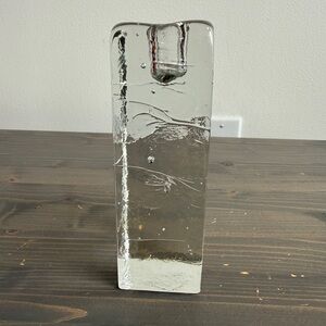 Vintage Arkipelago ice block glass taper  candle holder